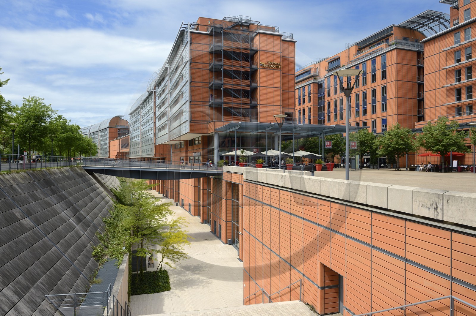 France, Rhone, Lyon, the Cite Internationale designed by the architect Renzo Piano