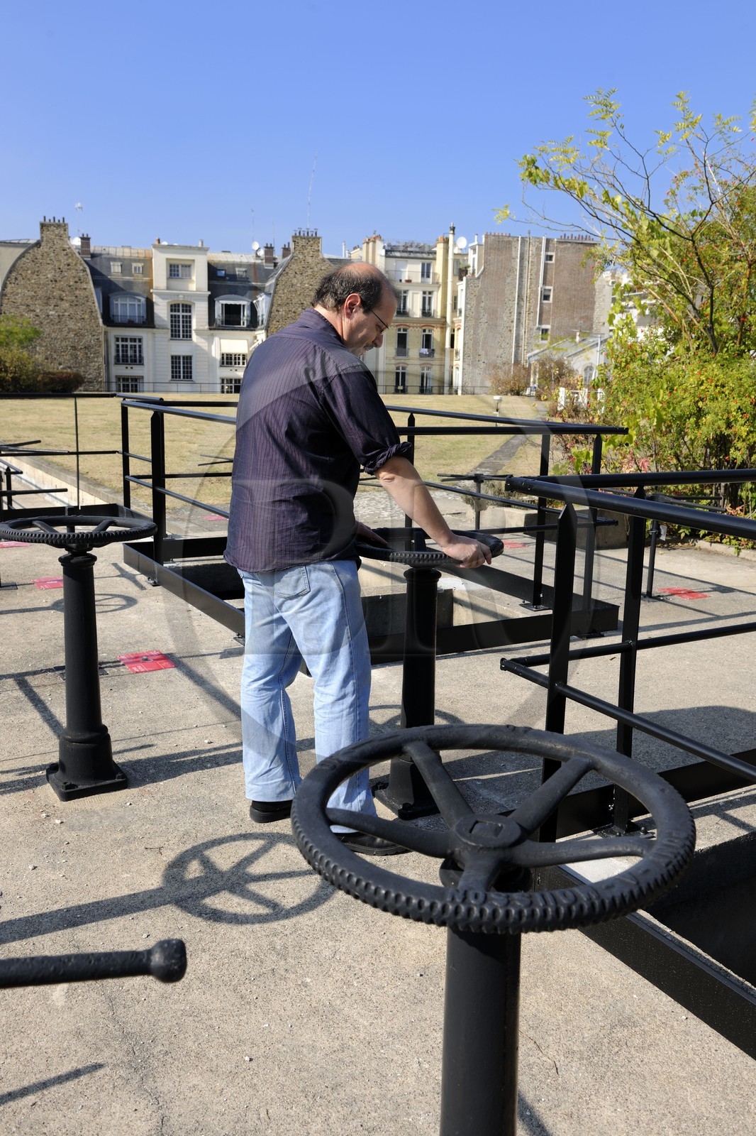 France, Paris (75), réservoir d'eau non potable de Passy ou de Copernic