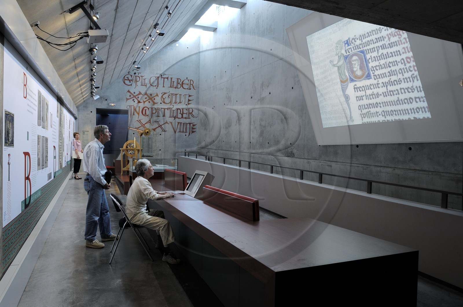 France, Manche (50), Avranches, le Scriptorial (musée des manuscrits du Mont Saint-Michel)