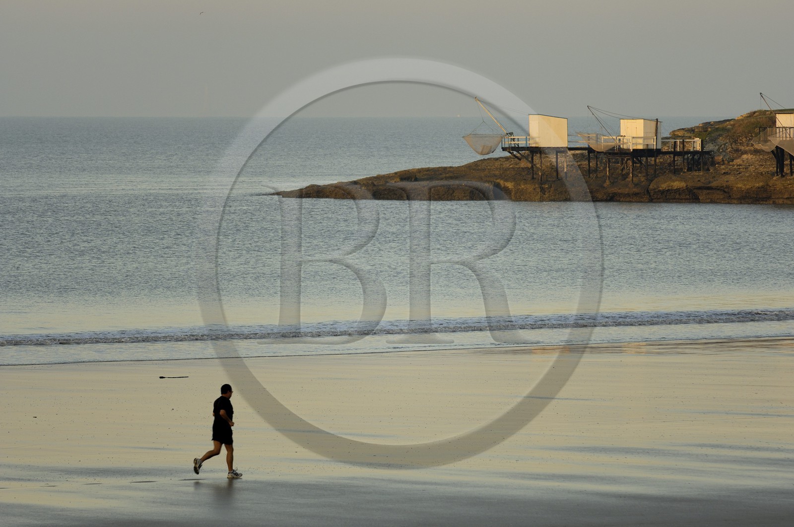 France, Charente-Maritime (17), Royan, carrelets de la  conche de Pontaillac