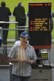 Republic of Ireland, County Meath, Ratoath, Fairyhouse racecourse, bookmakers by the racecourse