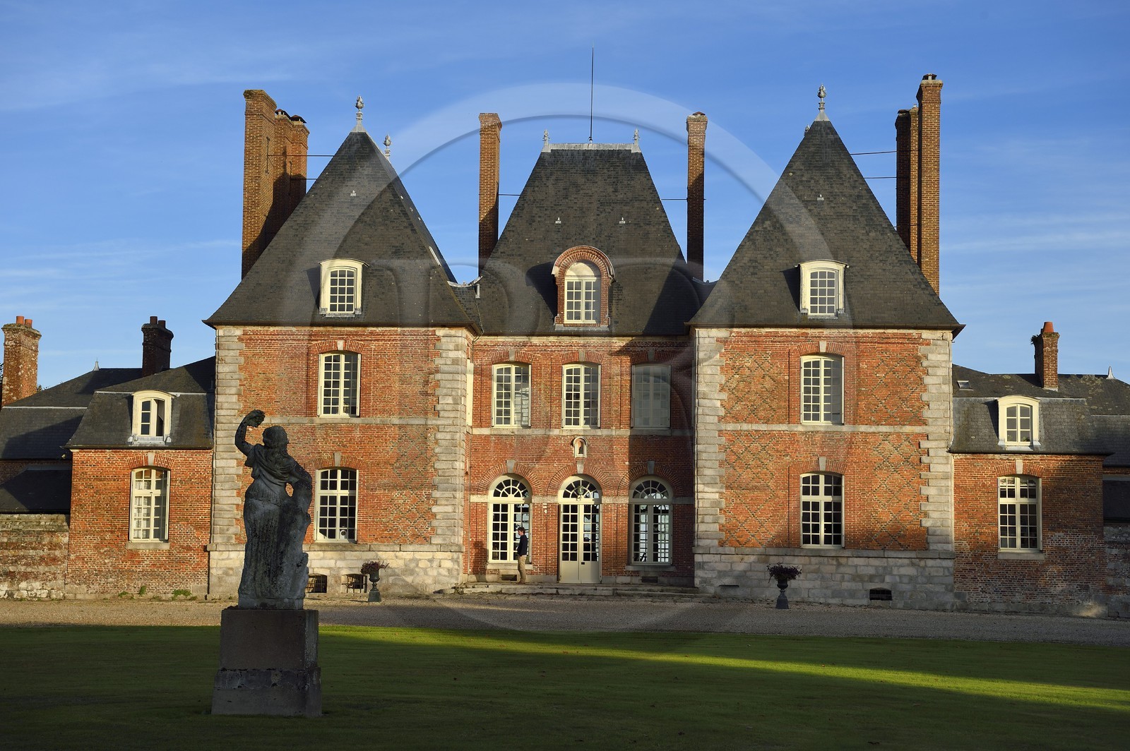 France, Seine-Maritime (76), Pays de Caux, Ermenouville, chateau de Mesnil-Geoffroy