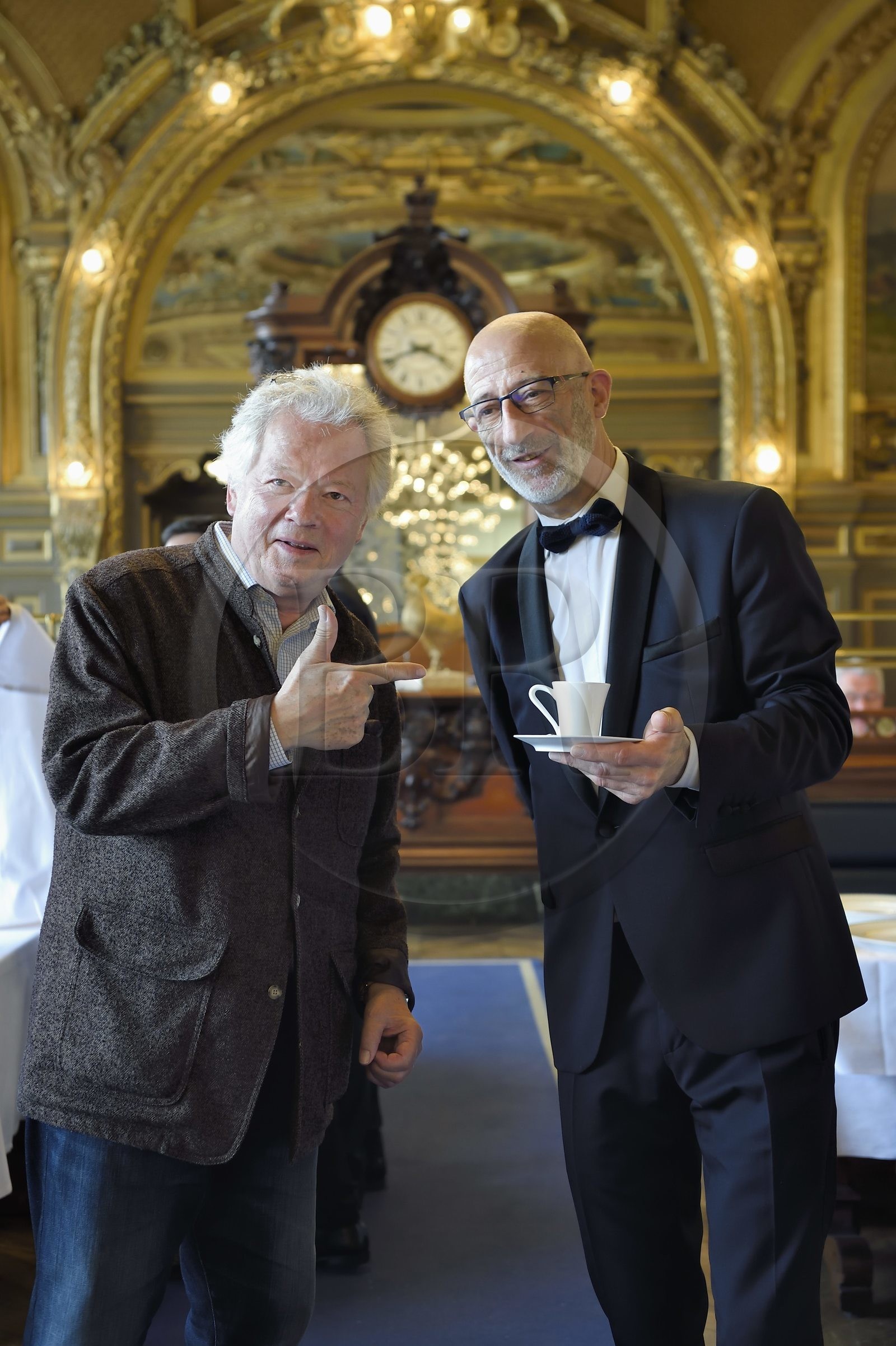 France, Paris (75), gare de Lyon, restaurant Le Train bleu, Gilles Pudlowski