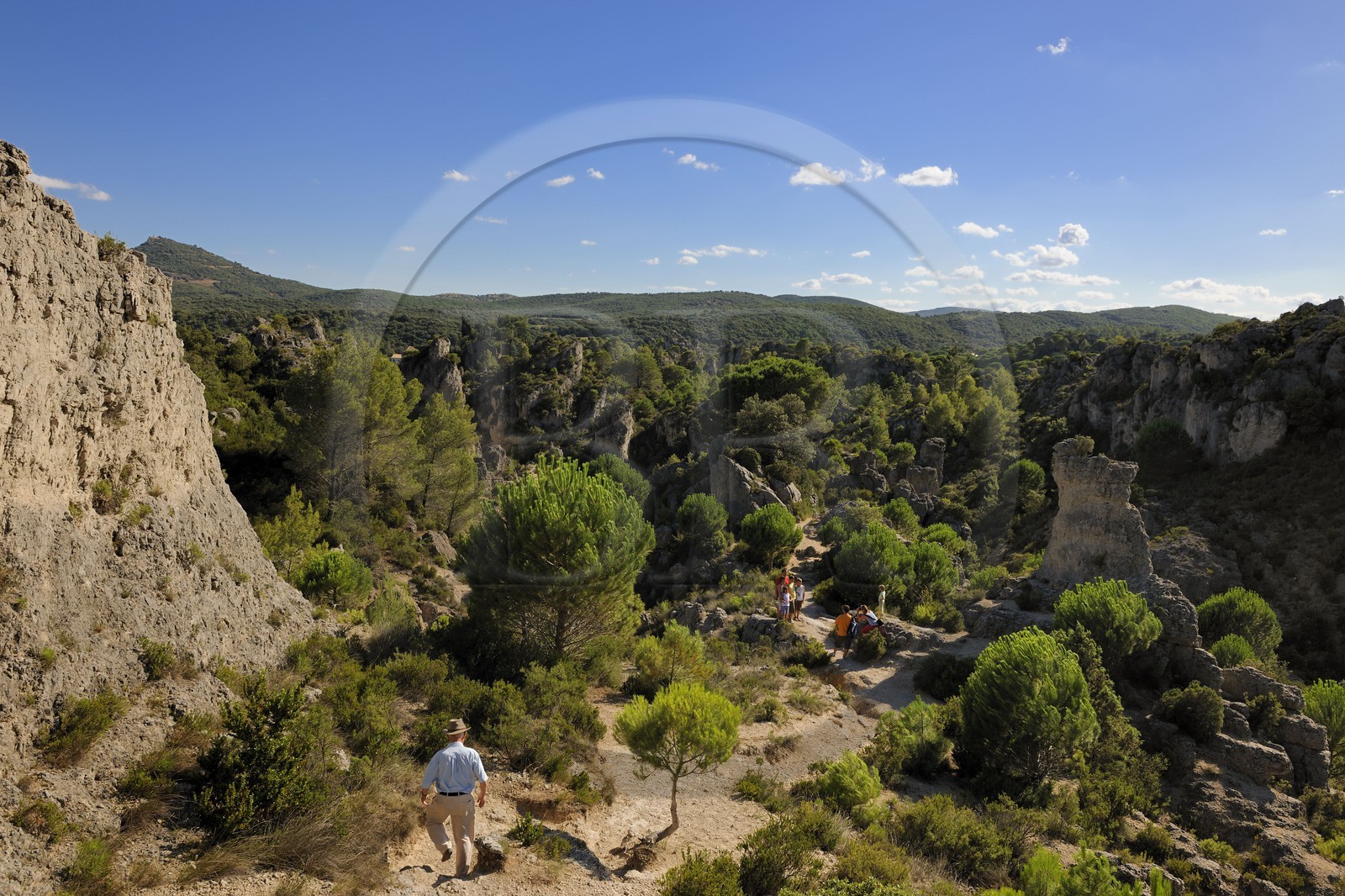 France, Herault, Cirque de Moureze, dolomitic rocks