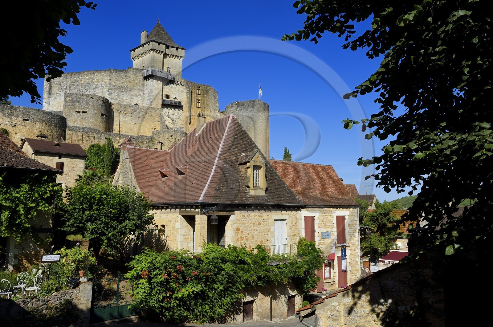 France, Dordogne (24), Périgord Noir, vallée de la Dordogne, Castelnaud-la-Chapelle labellisé Les Plus Beaux Villages de France, le château de Castelnaud-la-Chapelle