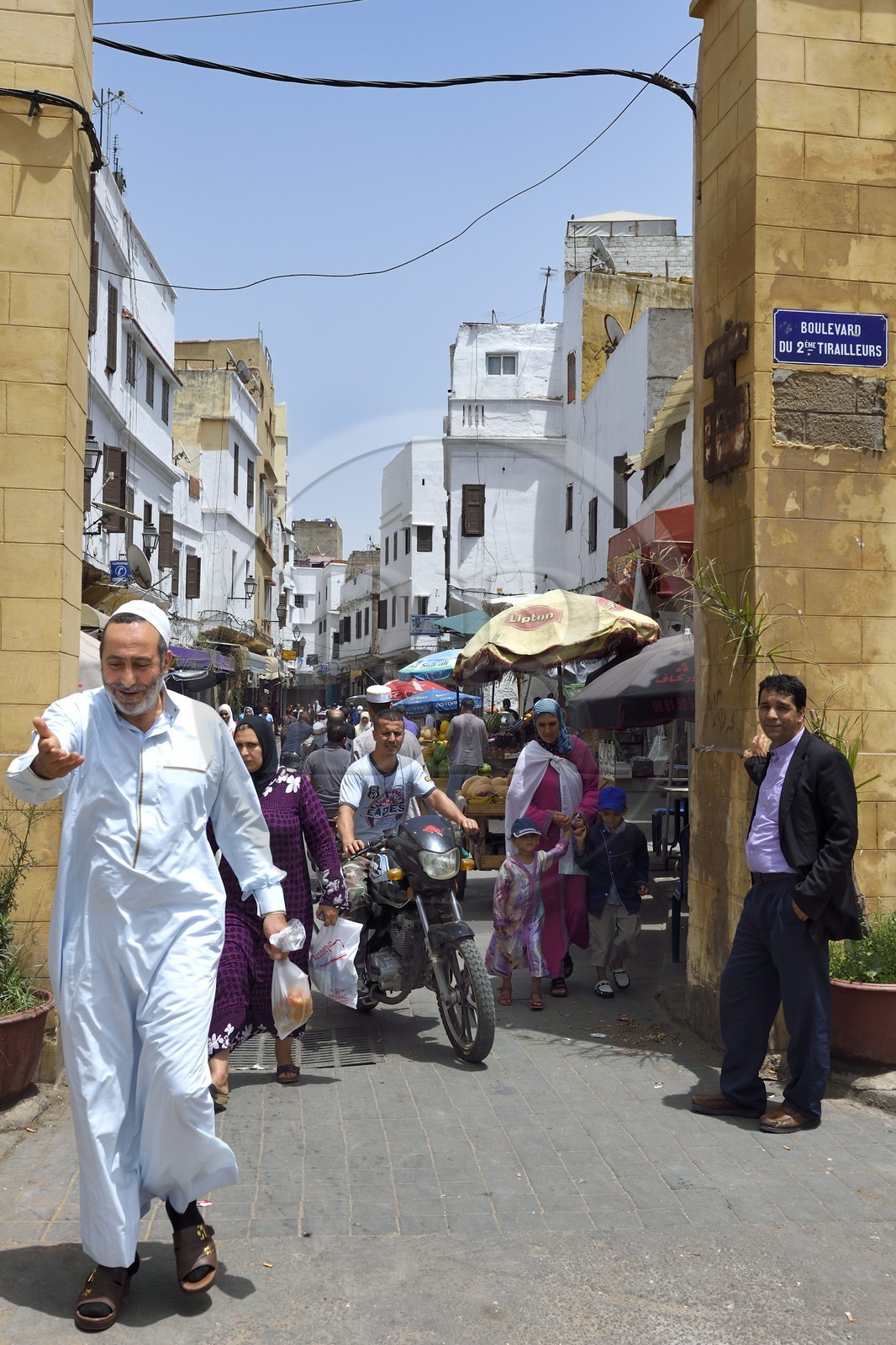 Maroc, Casablanca, porte d'entrée de l'ancienne Medina