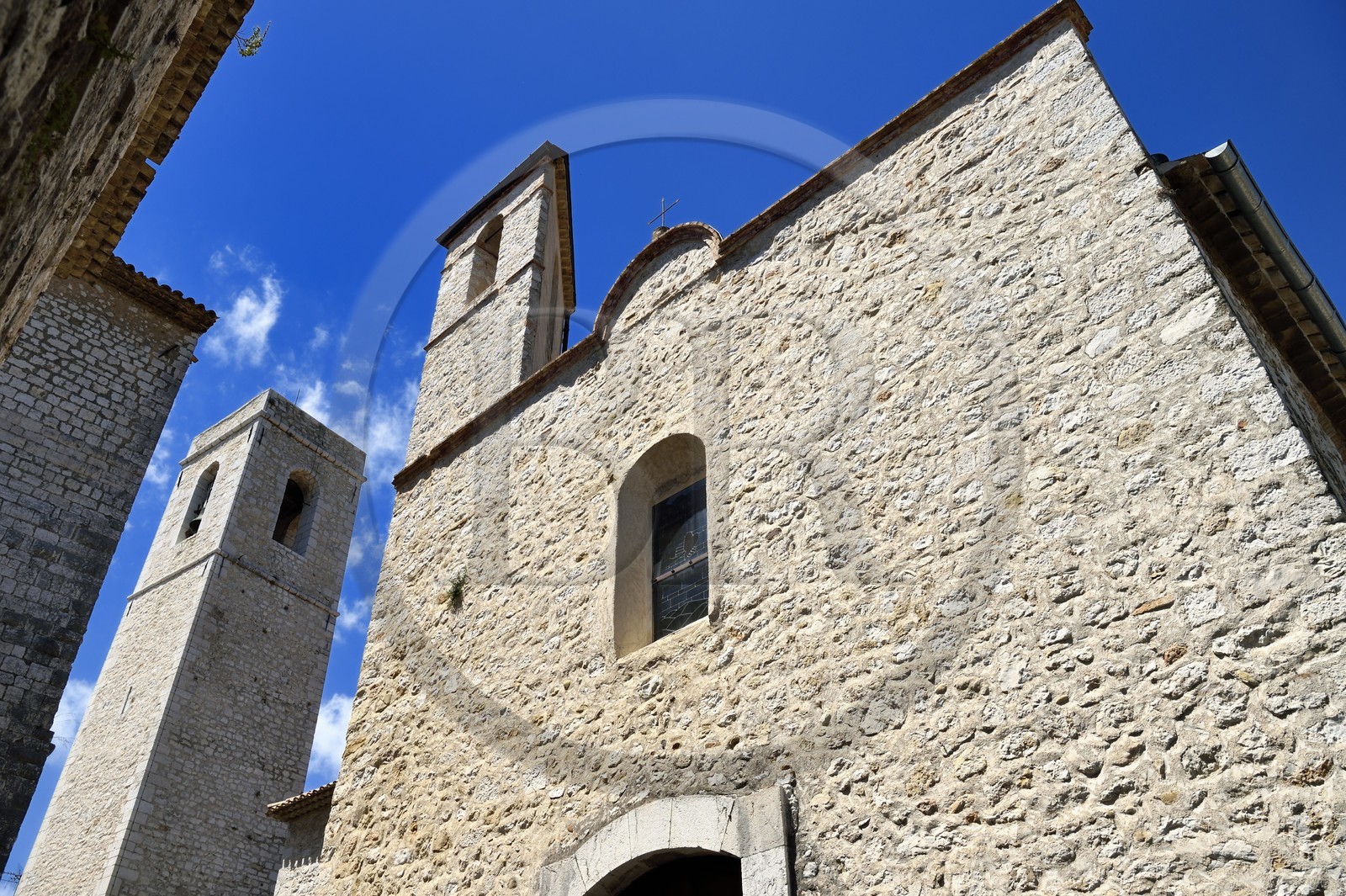 France, Alpes-Maritimes, Saint Paul de Vence, the Chapelle des Pénitents Blancs (Chapel of the White Penitents) decorated by Folon