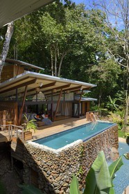 Panama, province de Chiriqui, Parc national marin du Golfe de Chiriqui, the resort at Isla Palenque, l'hotel