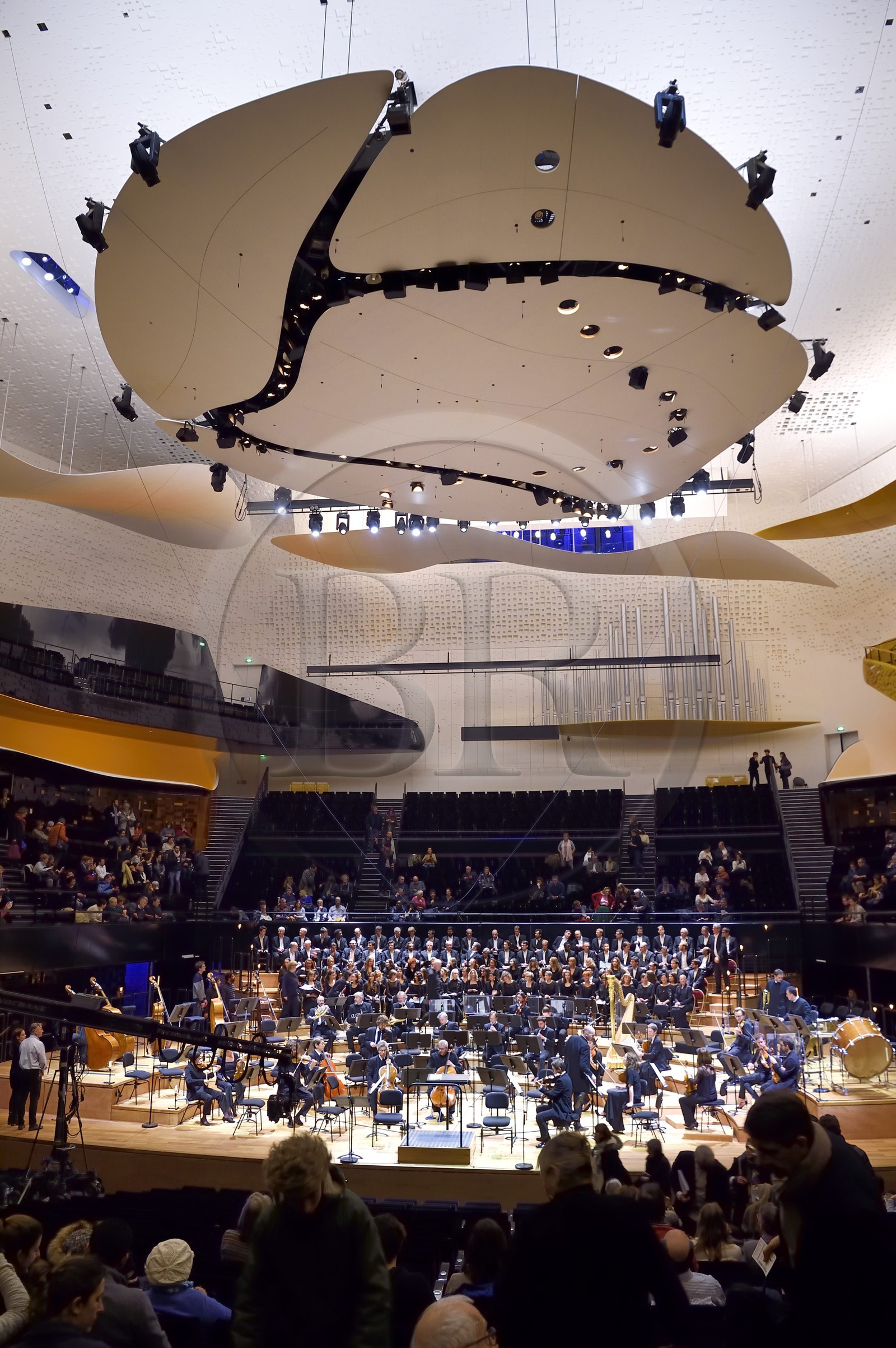 France, Paris (75), Le Philarmonie de Paris de l'architecte Jean Nouvel