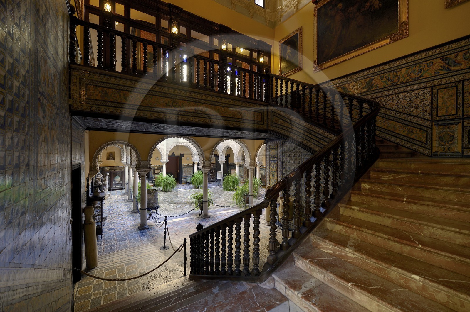 Espagne, Andalousie, Séville, Palais de la comtesse de Lebrija (El Palacio de la Condesa de Lebrija)