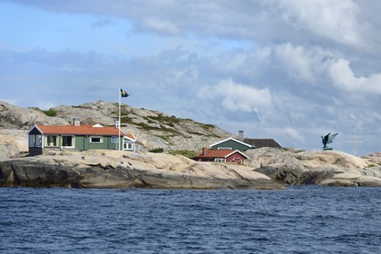 Sweden, Västra Götaland, Fjällbacka, Ingrid Bergman's house on an island off the coast