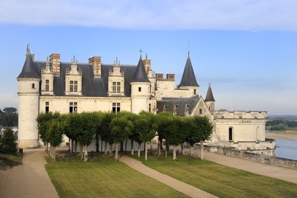 France, Indre et Loire (37), Vallée de la Loire classée Patrimoine mondial de l'UNESCO, château d'Amboise, le logis du Roi