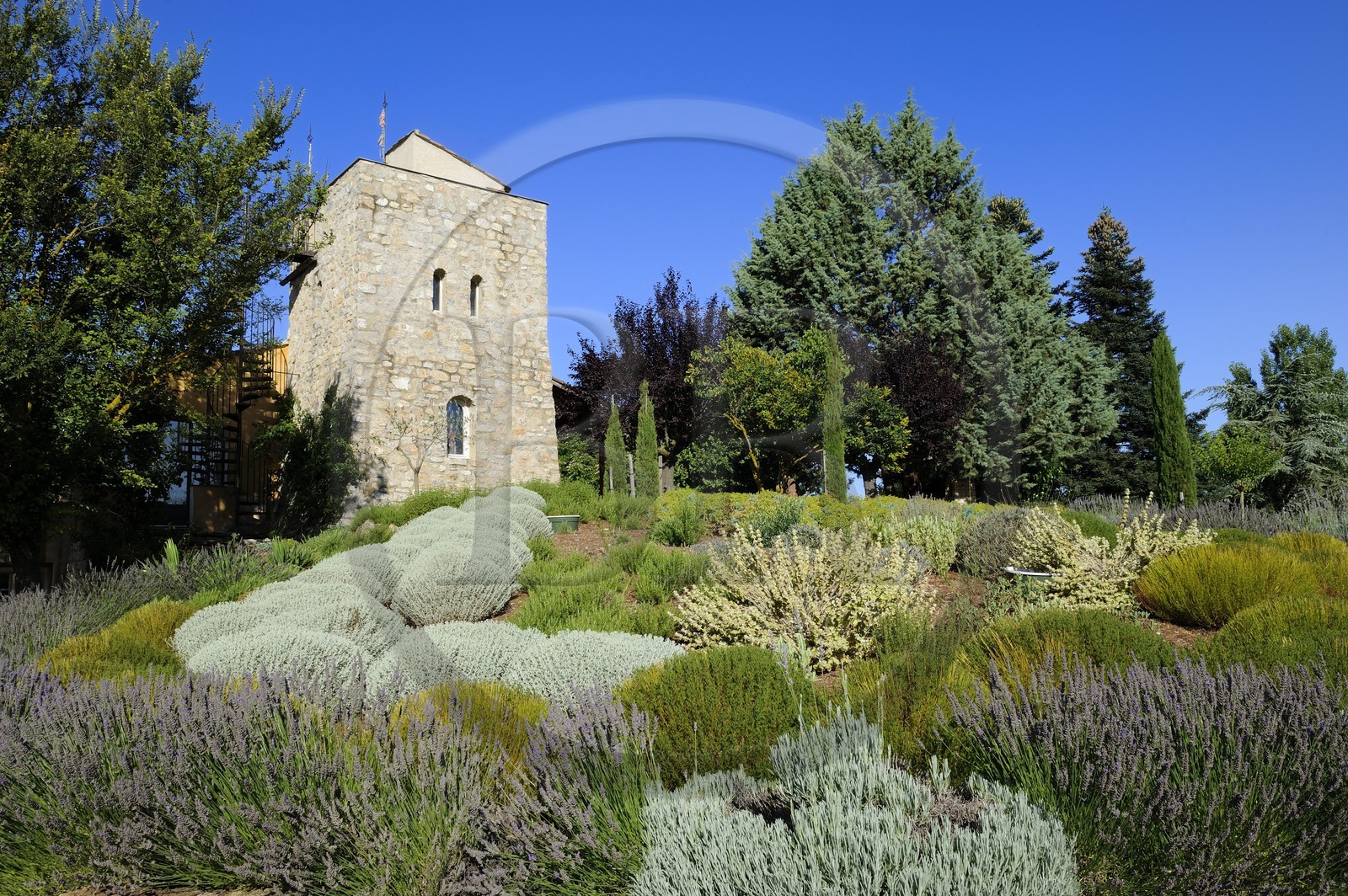 France, Var (83), Provence Verte, Bras, vers Saint-Maximin-la-Sainte-Baume, la maison d'hôtes Le Peyrourier, une campagne en Provence