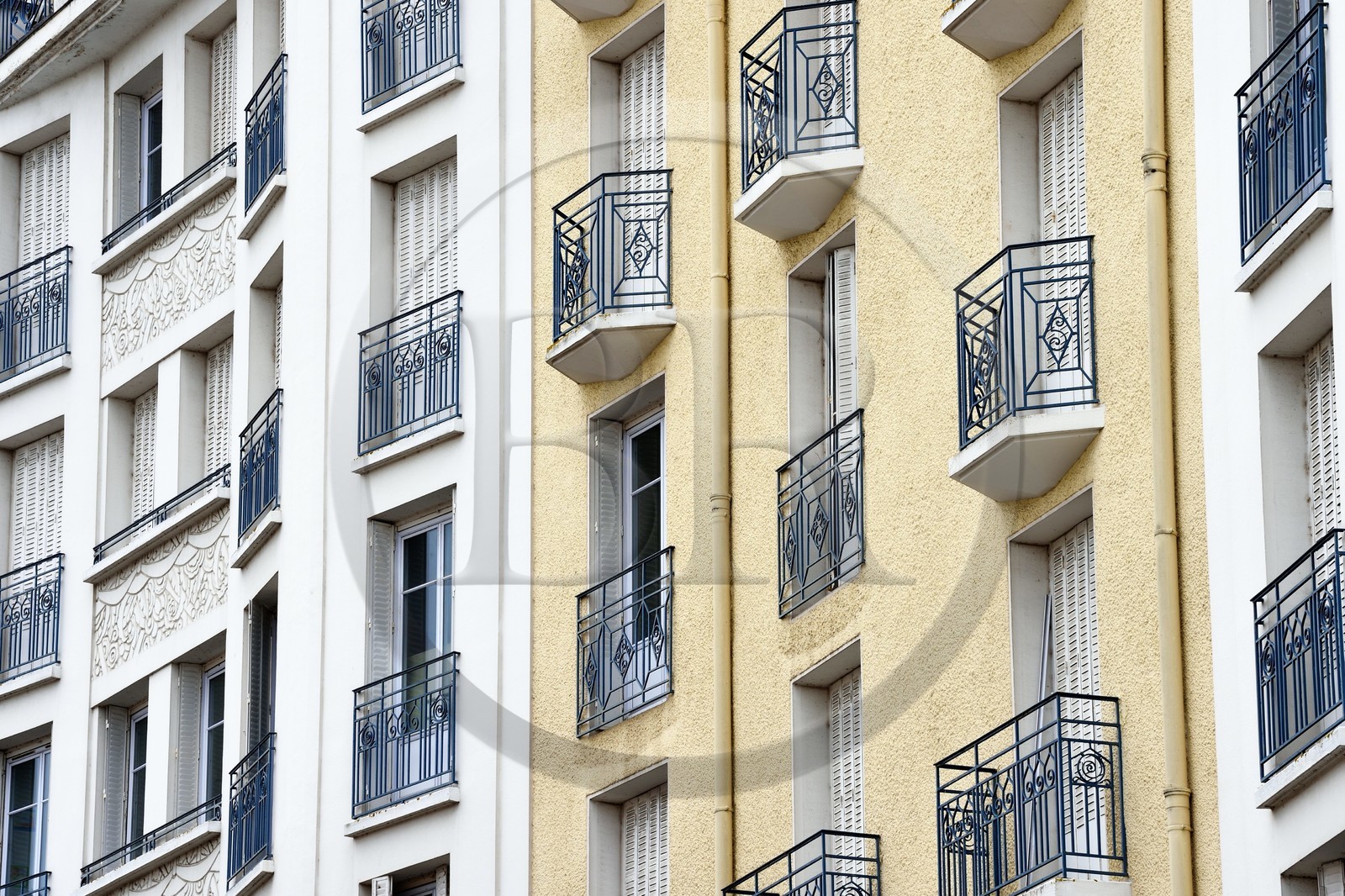 France, Allier (03), Vichy, the former Hotel des Célestins, now Lycée des Célestins, in the shape of a liner and in Art Deco style
