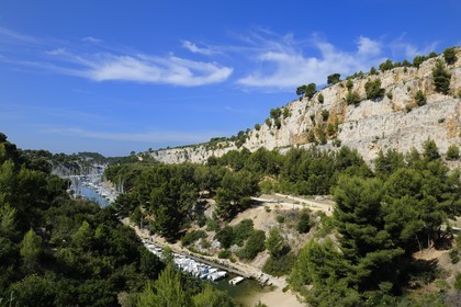 France, Bouches du Rhone, Cassis, Port Miou creek (calanque)