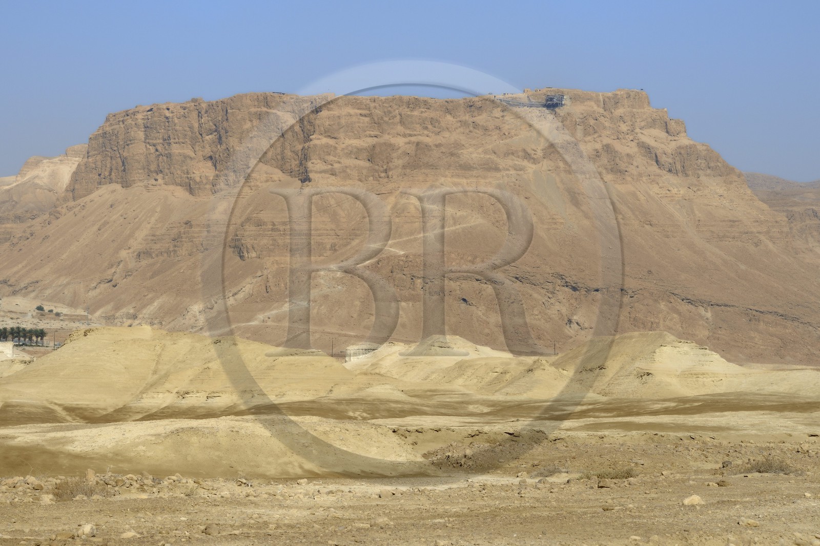Israel, Negev Desert, Masada fortress, listed as World Heritage by UNESCO