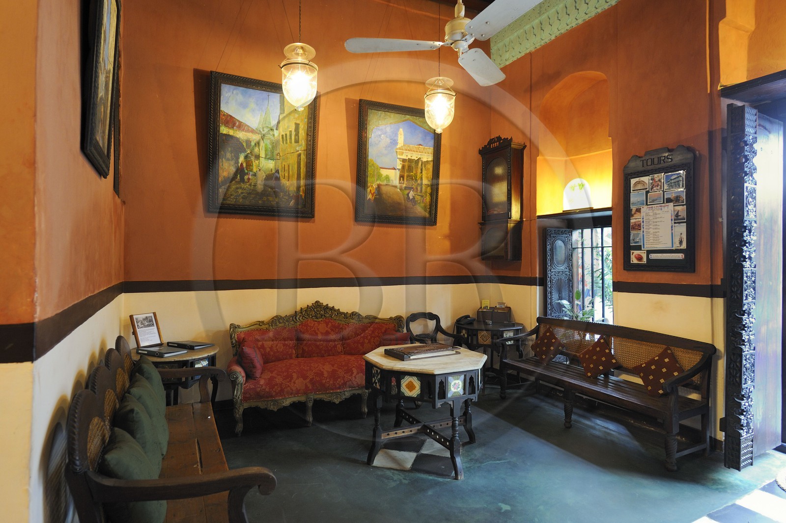 Tanzania, Zanzibar Archipelago, Unguja island (Zanzibar), Stone Town, listed as World Heritage by UNESCO, the 236 Hurumzi charm hotel in a traditional house