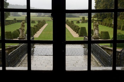 France, Meurthe-et-Moselle, Saintois region, Castle of Beauvau-Craon also called chateau d'Haroué, overlooking the gardens