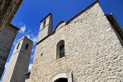 France, Alpes-Maritimes (06), Saint Paul de Vence, la Chapelle des Pénitents Blancs décorée par Folon
