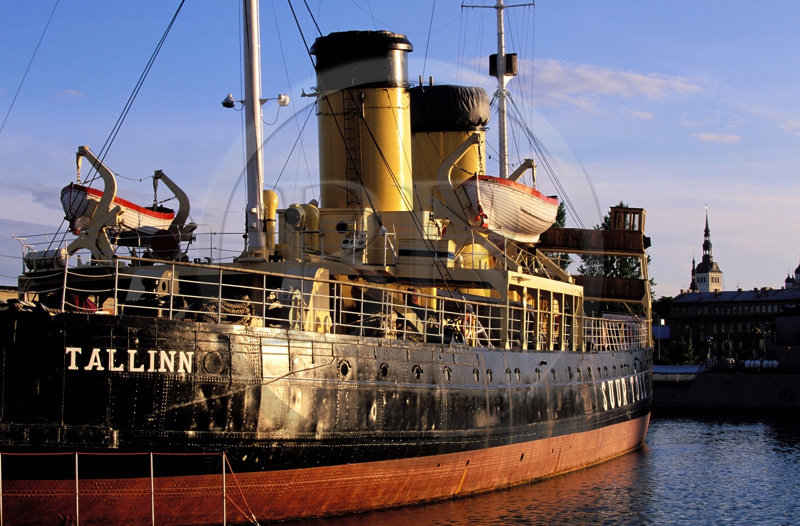 Estonia (Baltic States), Harju Region, Tallinn, European Capital of Culture 2011, old steam ship The Tallinn moored at Tallinn's harbour