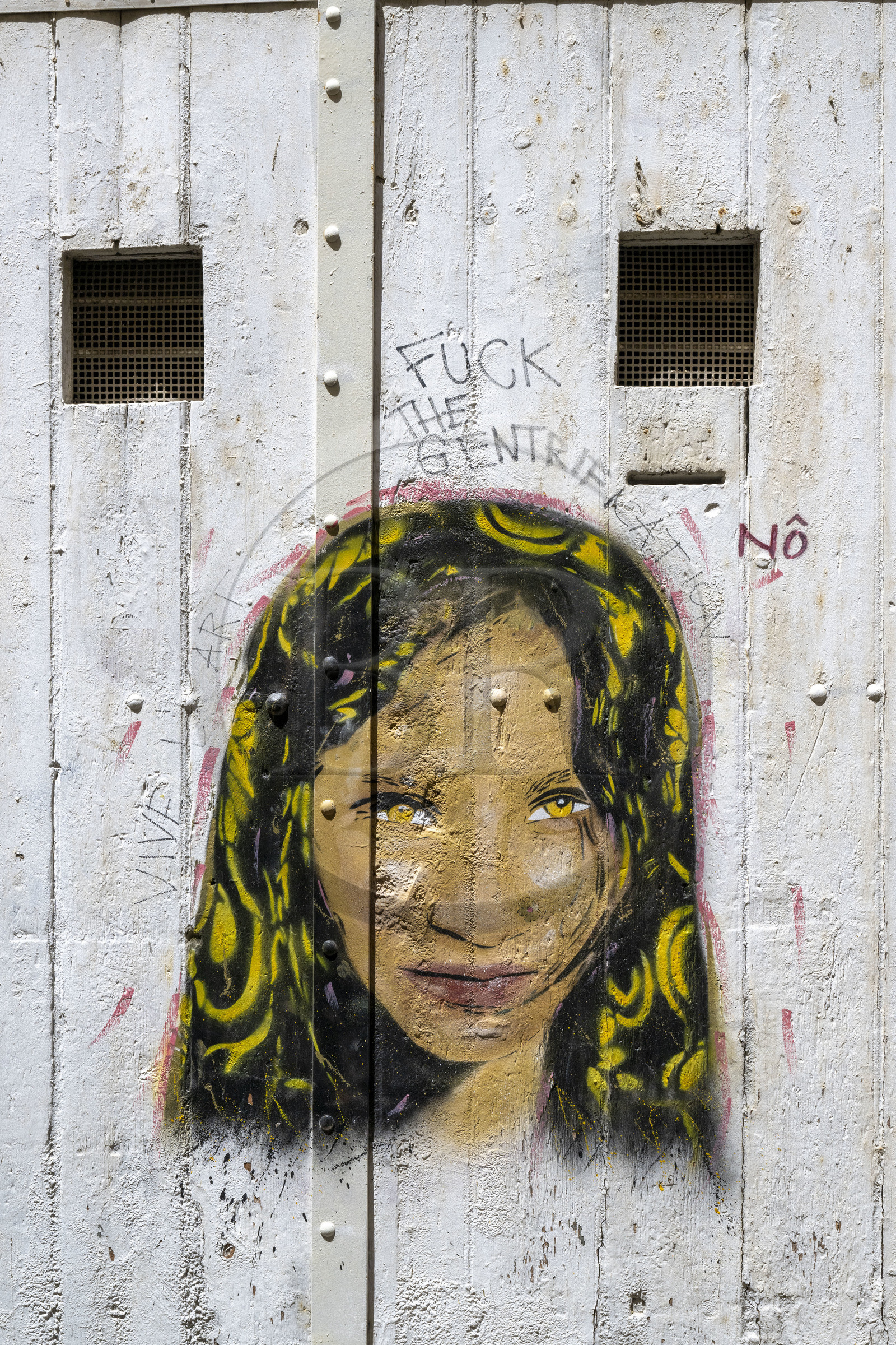 France, Bouches-du-Rhône (13), Marseille, quartier du Panier, peinture murale du street artiste Nô rue du Poirier