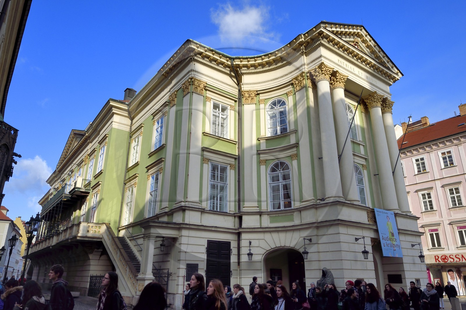 République Tchèque, Prague, centre historique classé Patrimoine Mondial de l' UNESCO, quartier de Stare Mesto, théatre des Etats où Mozart joua la 1ère de Don Giovanni