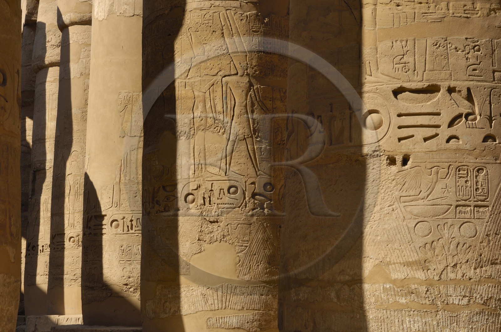 Egypte, Haute Egypte, vallée du Nil, Louxor, Karnak, classé Patrimoine Mondial de l'UNESCO, Grande Salle Hypostyle