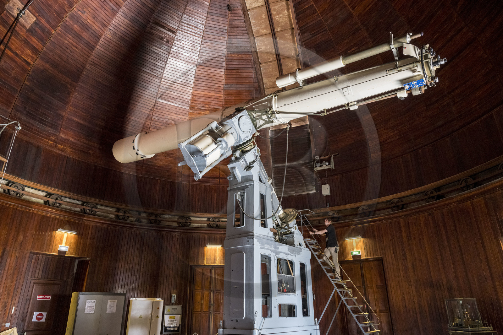 France, Alpes-Maritimes, Nice, Mont Gros, Nice, Mont Gros, the observatory designed by the architect Charles Garnier, the Petit Equatorial astronomical telescope