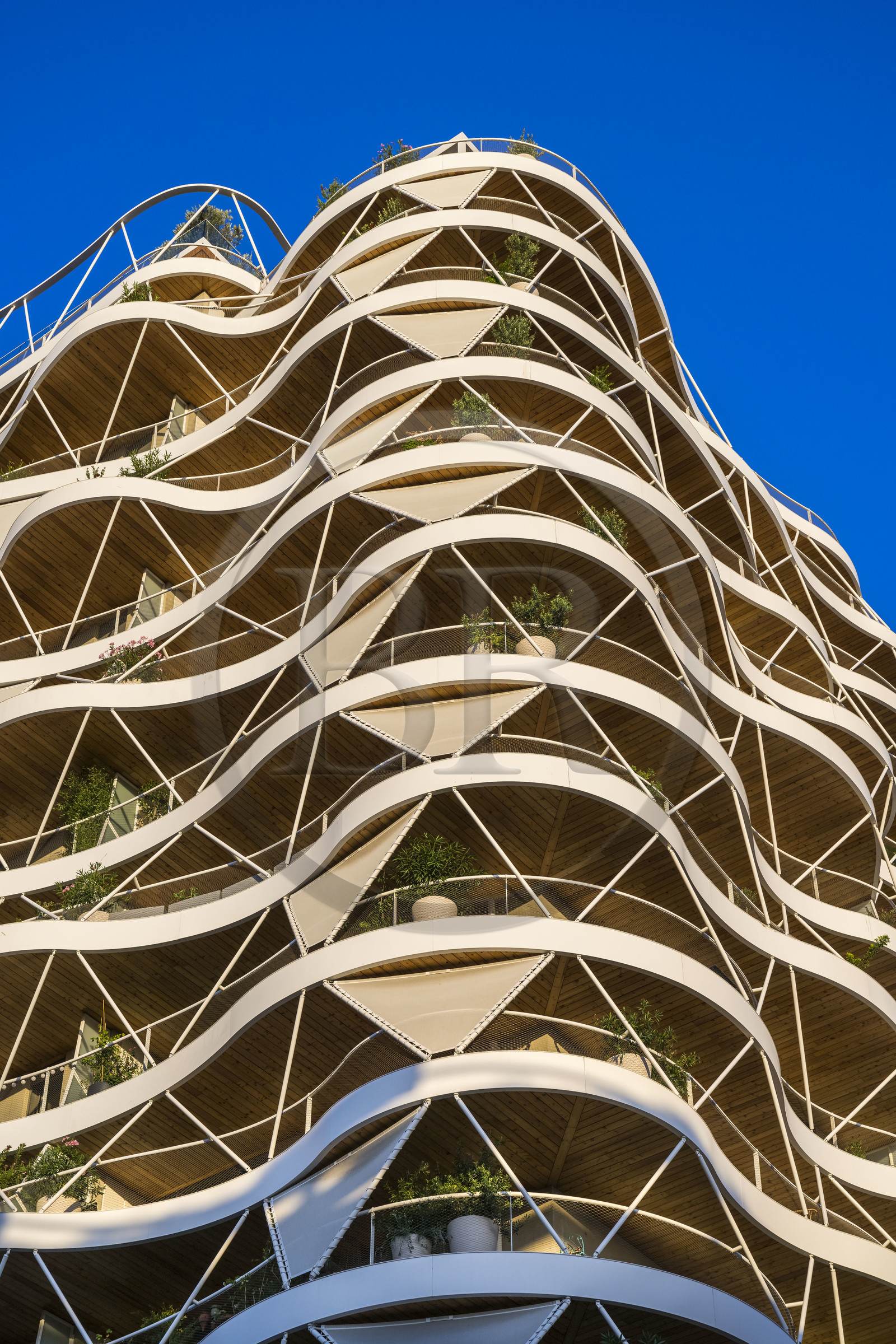 France, Hérault (34), Montpellier, quartier de la gare Saint-Roch, l'immeuble d'habitation Higher Roch