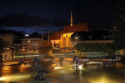 Suisse, Bâle, la fontaine Tinguely