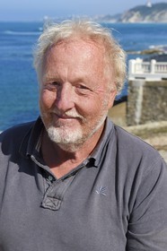 France, Pyrenees Atlantiques, Basque Country coast, Guethary, French journalist, writer and director Alain Gardinier