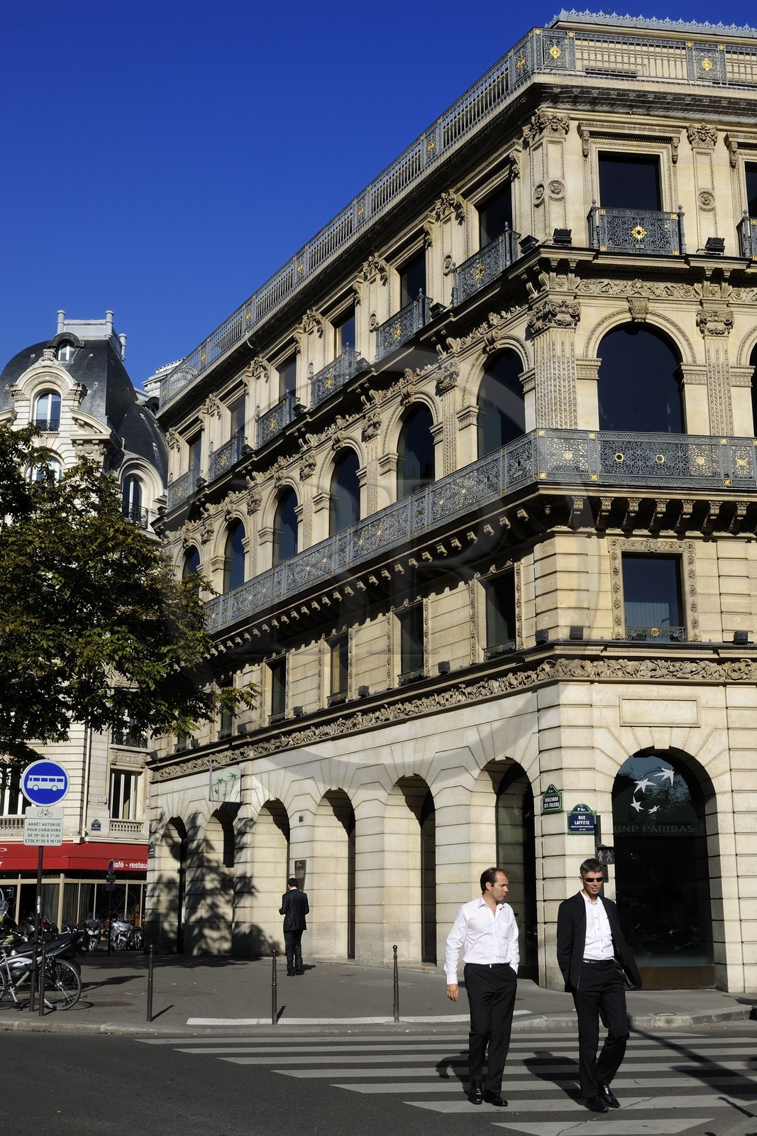 France, Paris (75), la Maison Dorée sur le boulevard des Italiens