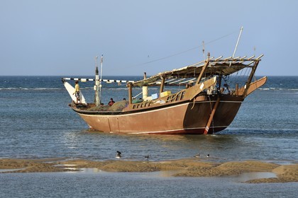 Sultanat d'Oman, gouvernorat de Ash Sharqiyah, ville et port de Sour, le vieux quartier de pêcheurs de Al Ayjah