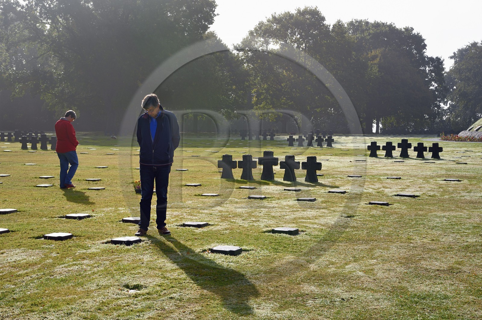 France, Calvados (14), La Cambe, Cimetière militaire allemand de la deuxième guerre mondiale