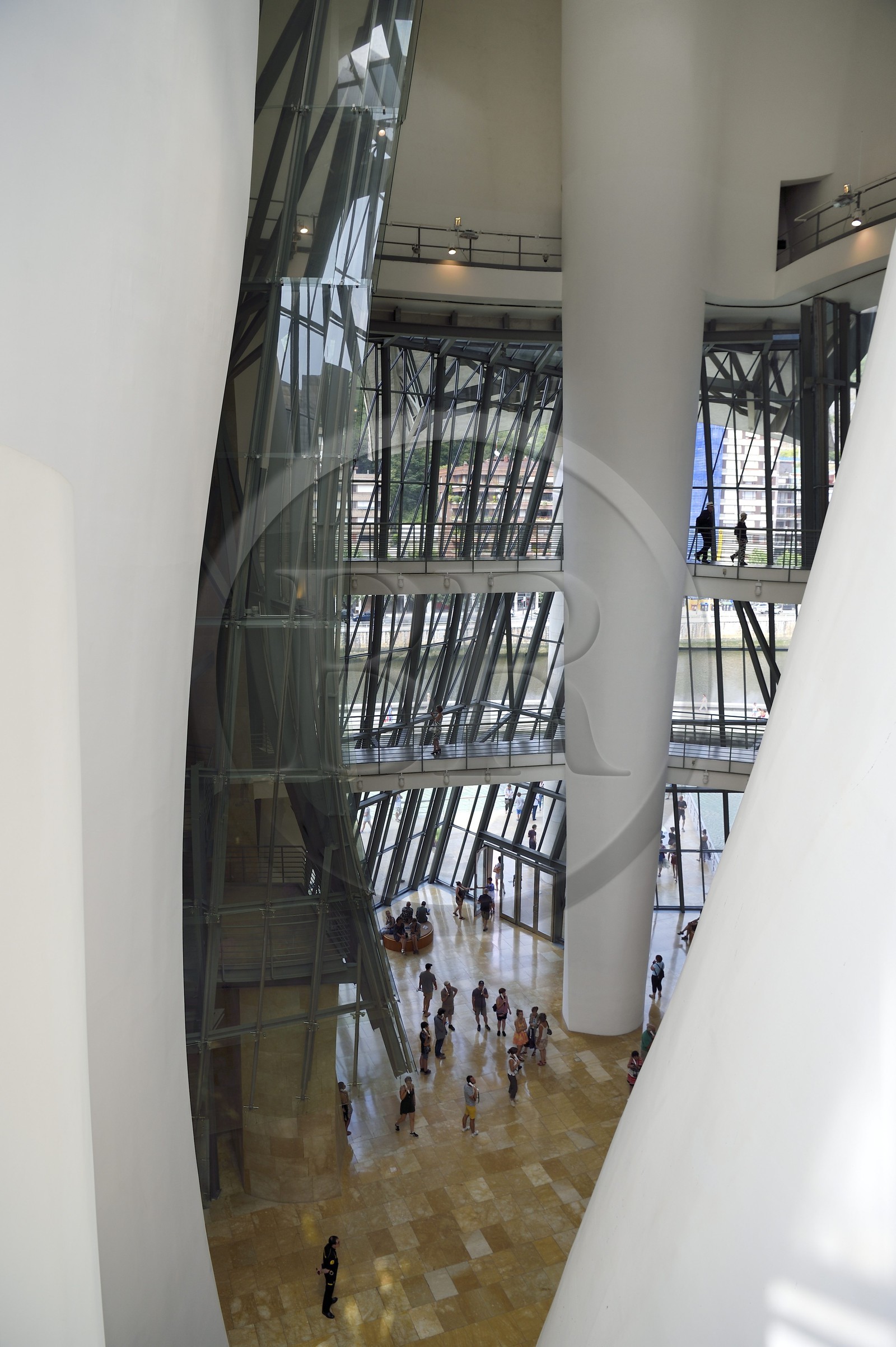 Espagne, Pays basque espagnol, Biscaye, Bilbao, le musée Guggenheim de l'architecte Frank Gehry