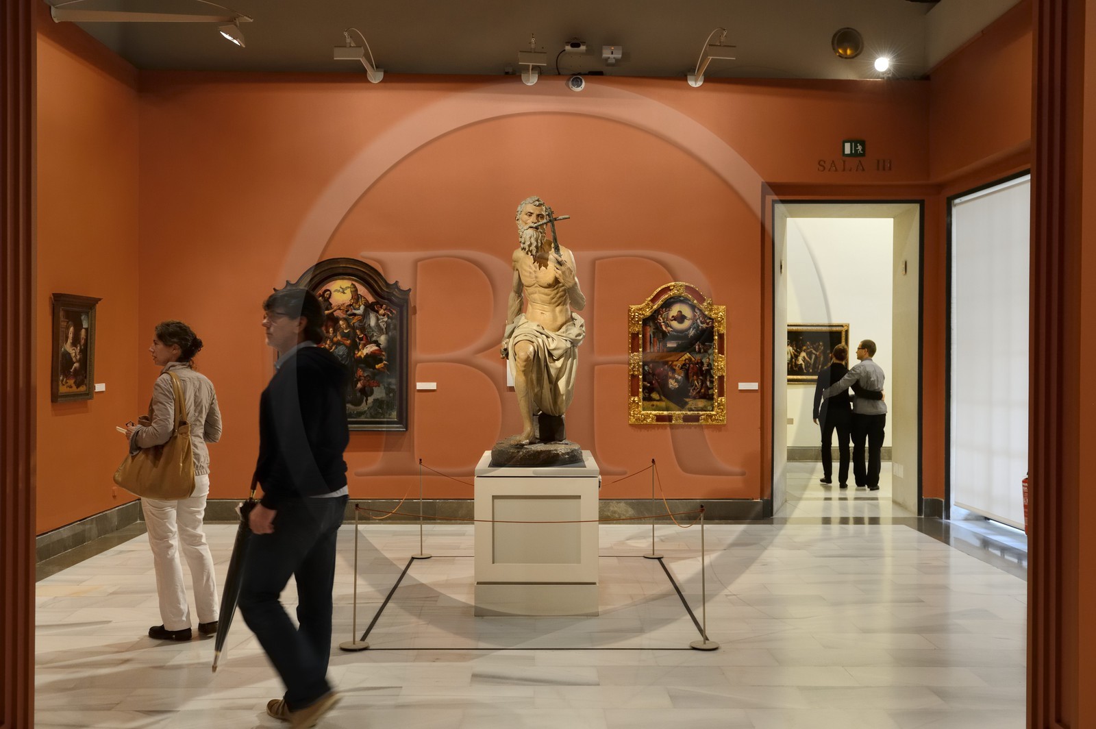 Espagne, Andalousie, Séville, Musée des beaux-arts, San Girolamo penitente (1525) de l'artiste Pietro Torrigiano