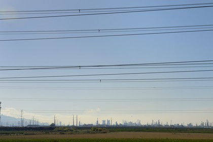 Israel, Haïfa, zone industrielle et raffinerie de pétrole