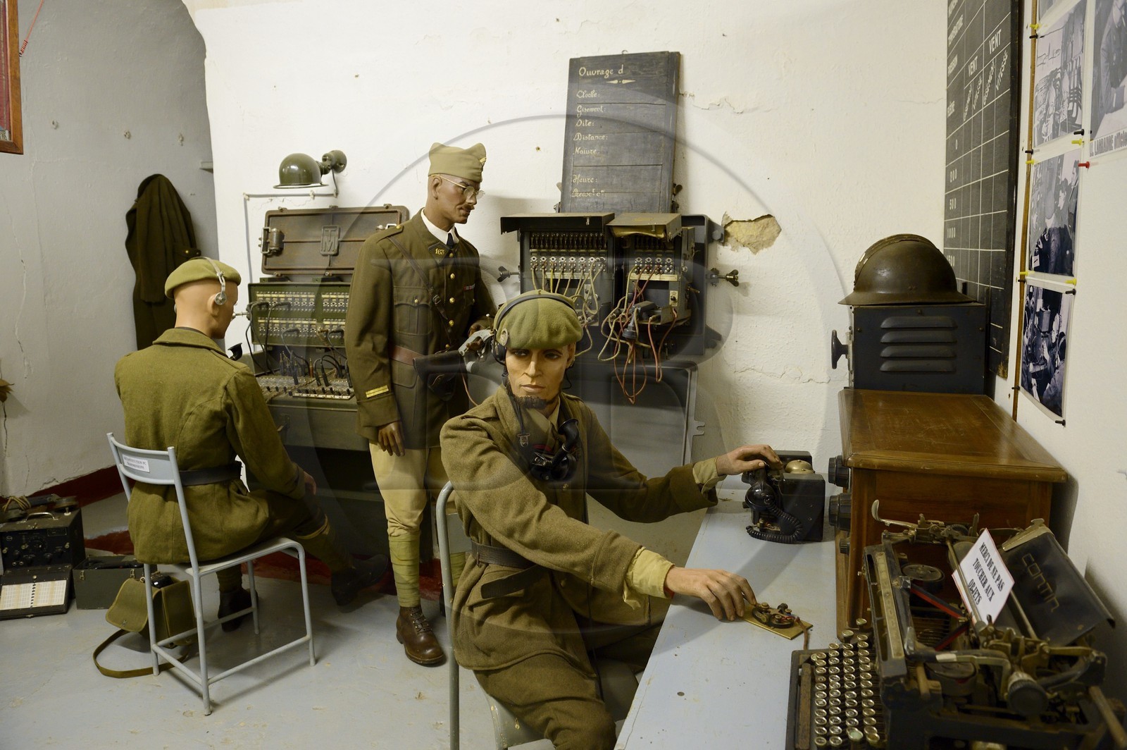 France, Moselle, Veckring, Maginot Line, Hackenberg Fortress, signals room