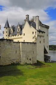 France, Maine-et-Loire (49), Vallée de la Loire classée Patrimoine Mondial de l'UNESCO, Montsoreau, labellisé Les Plus Beaux Villages de France, Château de Montsoreau au bord de la Loire, reconstruit au XV siècle