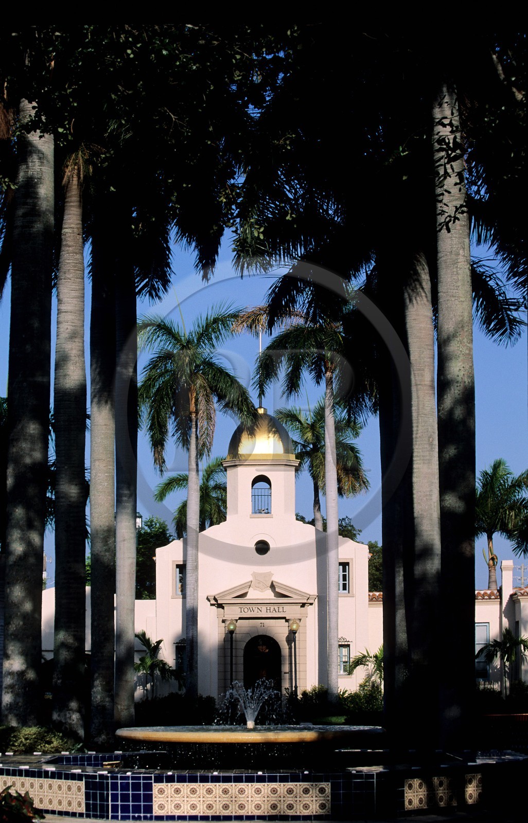 états-Unis, Floride, ville de Boca Raton, l' Hôtel de ville (1927) par Addison Mizner