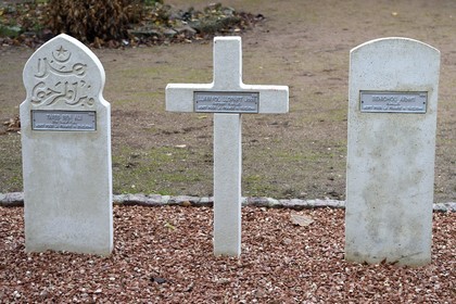 France, Haut-Rhin (68), Kaysersberg, Cimetière Militaire Mémorial 1ère Armée, soldats musulmans, chrétiens et juifs tombés durant la seconde guerre mondiale