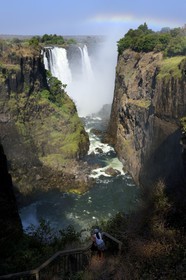 Zimbabwe, province de Matabeleland septentrional, fleuve Zambèze, les Chutes Victoria, classées Patrimoine Mondial de l'UNESCO