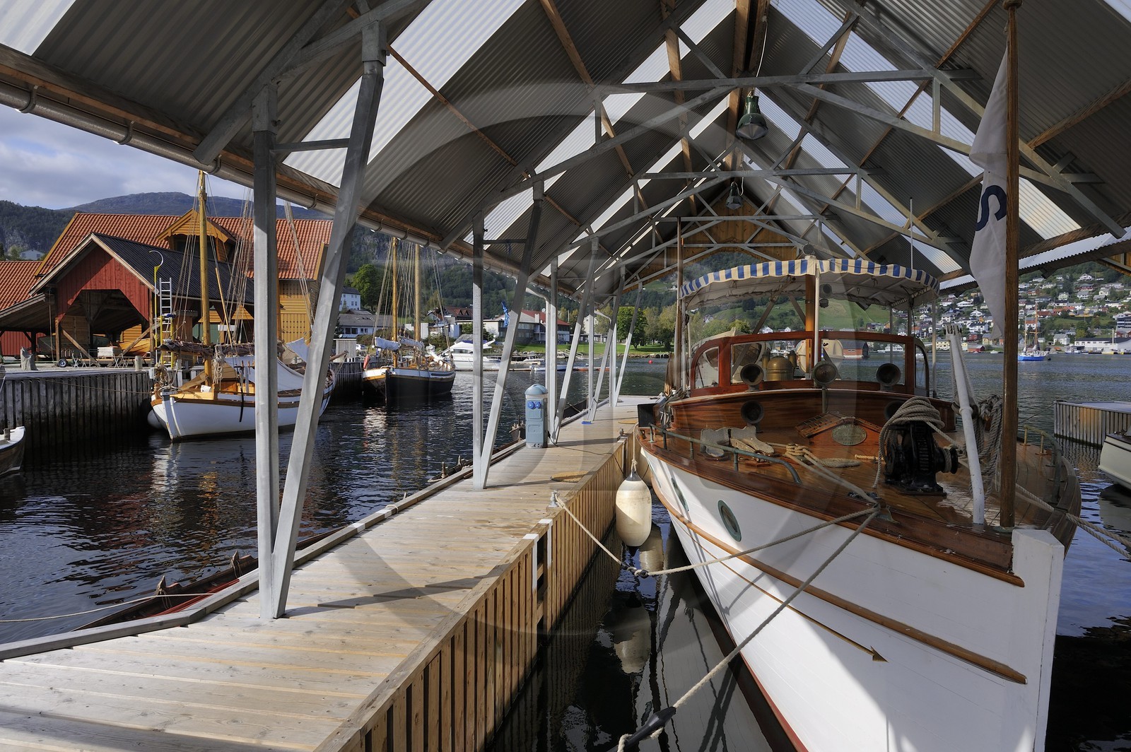 Norvège, Hordaland, Norheimsund, centre de préservation des bateaux Fartoyvernsenter, le M Y Faun