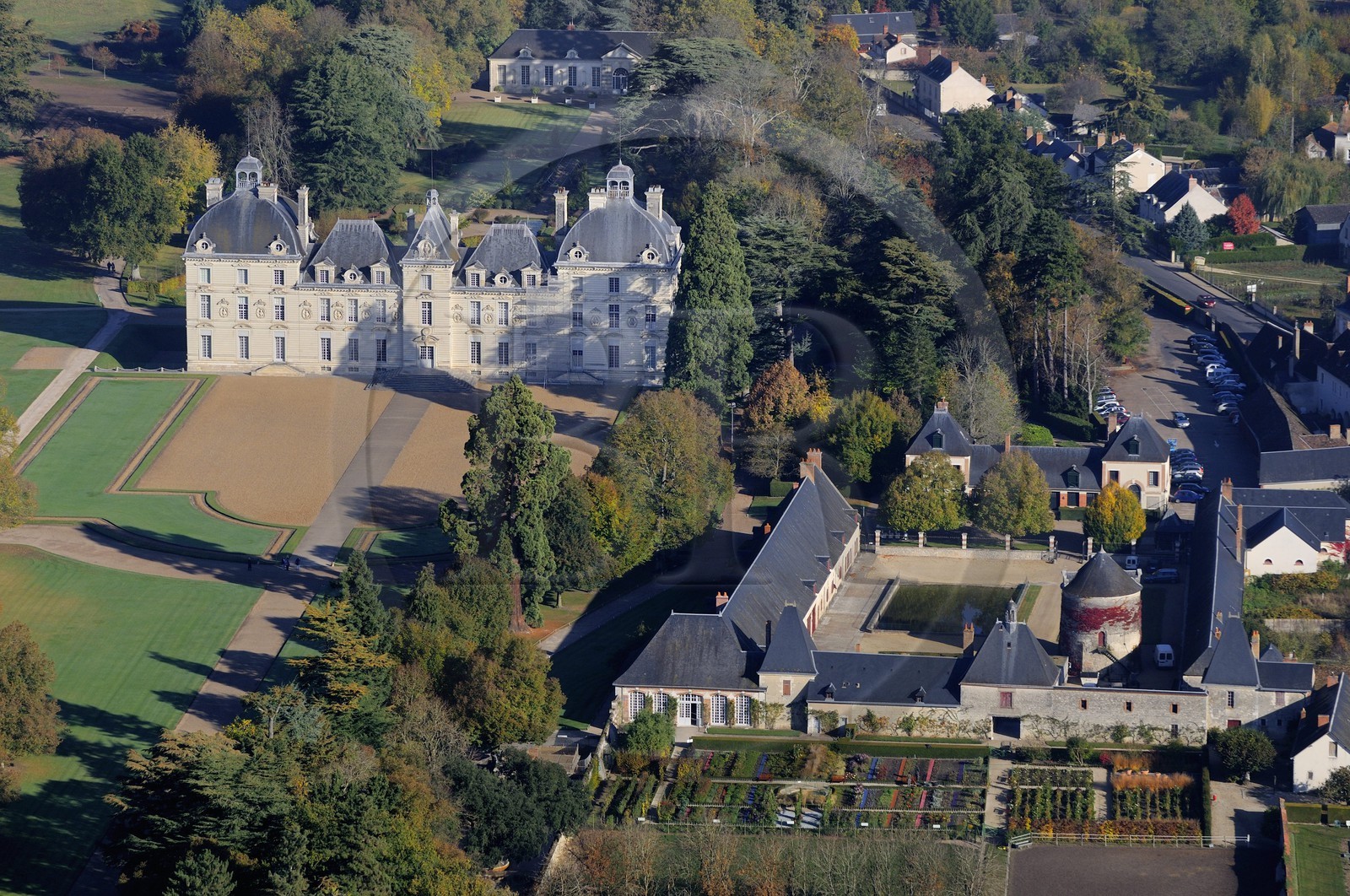 France, Loir et Cher, Chateau de Cheverny and its farm