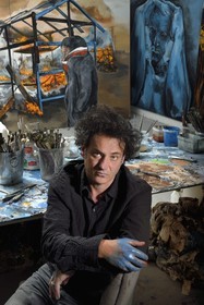 France, Val-de-Marne, Yvry-sur-Seine, Workshop of Fred Kleinberg, work for the exhibition Odyssée (Odyssey)