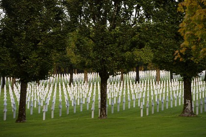 France, Meuse (55), le cimetière américain de Romagne-sous-Montfaucon, 14 246 américains ayant combattu lors de la Première Guerre mondiale y sont enterrés