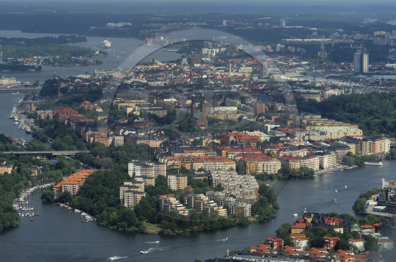 Suède, Stockholm (vue aérienne)