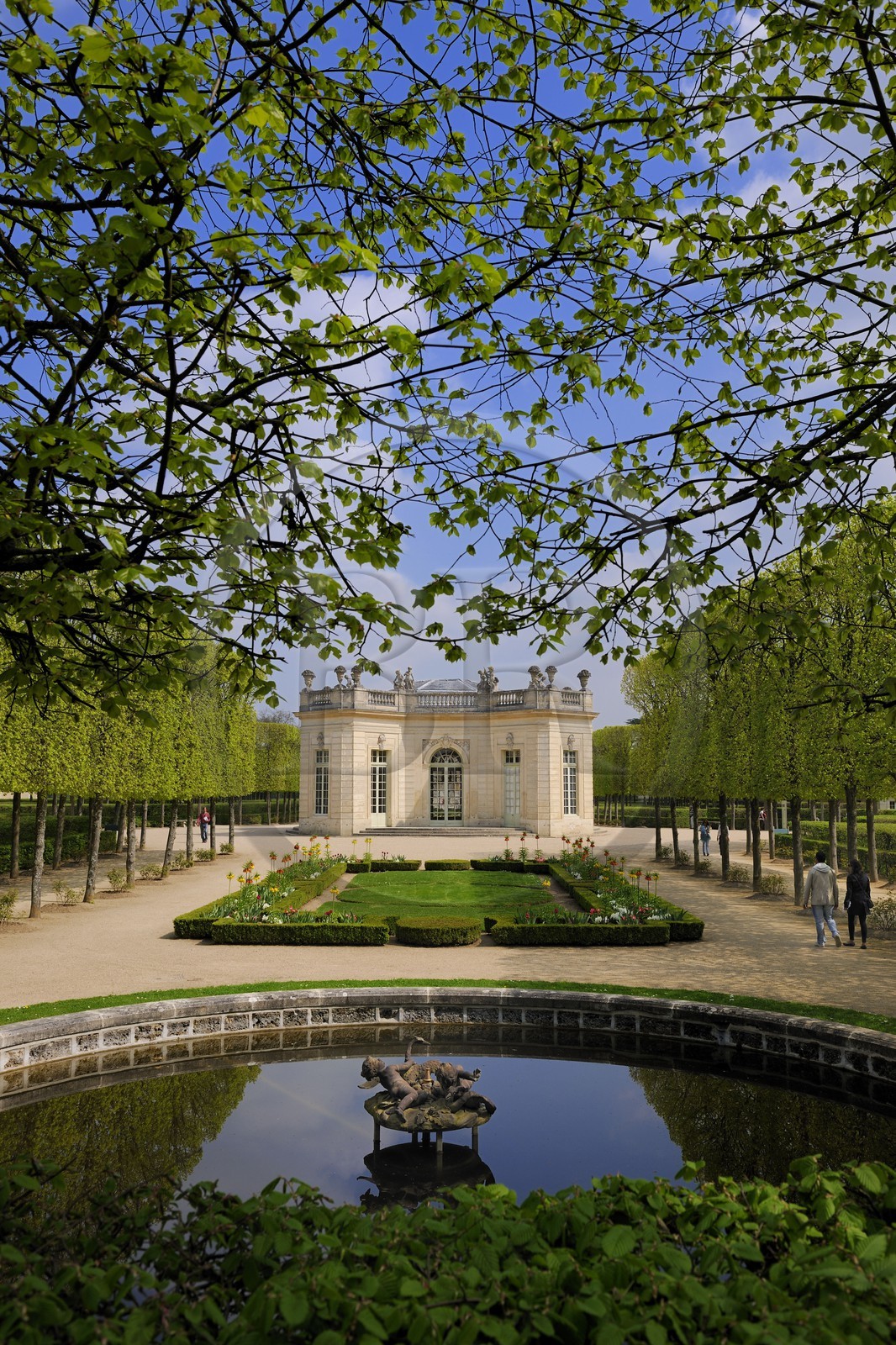 France, Yvelines (78), château de Versailles, classé Patrimoine Mondial de l'UNESCO, le domaine de Marie-Antoinette, le Petit Trianon, le Pavillon Français