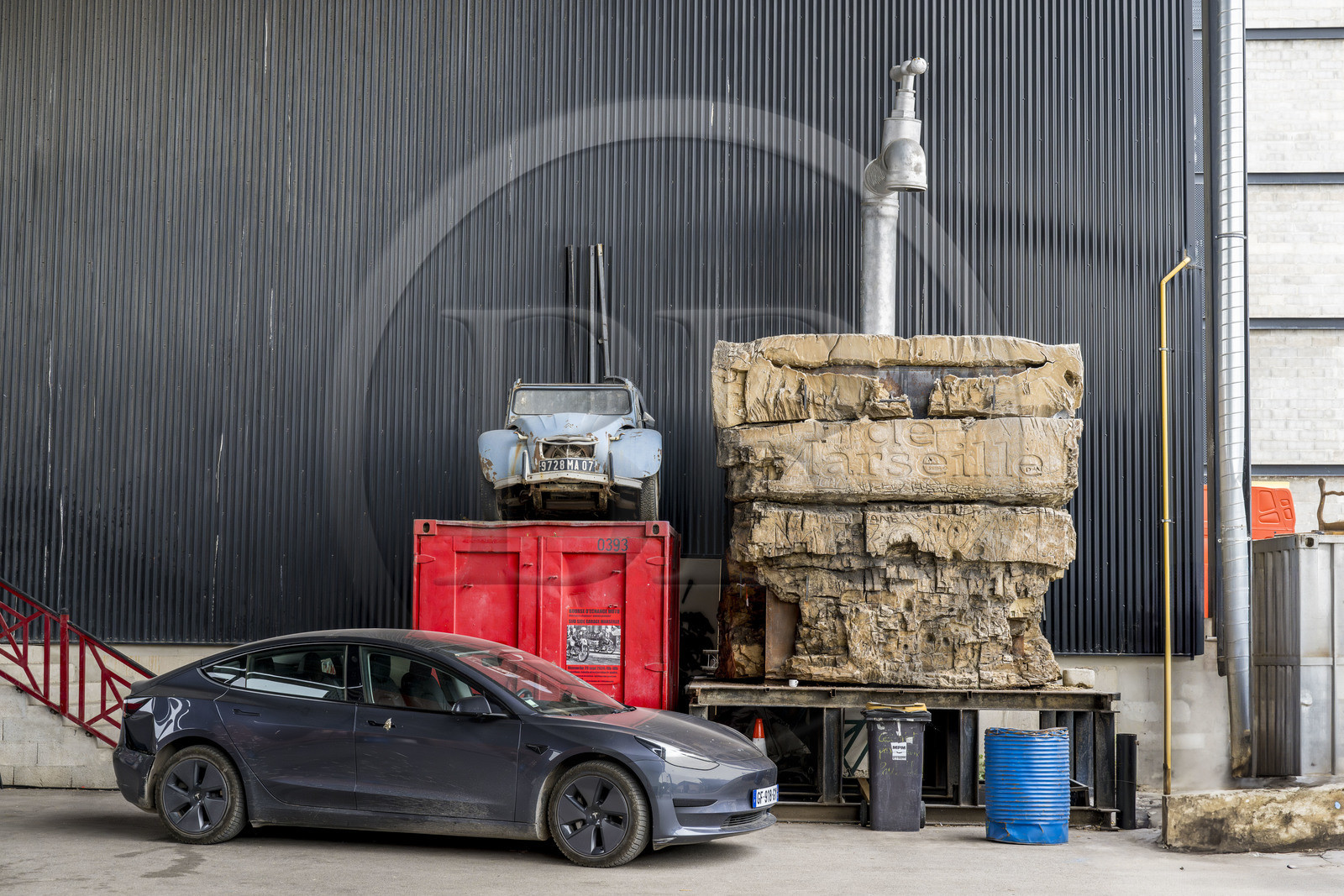 France, Bouches-du-Rhône (13), Marseille, quartiers nord, quartier des Aygalades, La Cité des Arts de la Rue