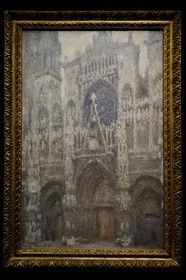 France, Paris (75), le musée d'Orsay, La cathédrale de Rouen. Le portail, temps gris 1892 par Claude Monet
